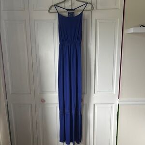 Elegant Blue Maxi Dress